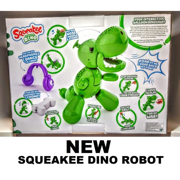 NEW Squeakee The Balloon Dino Interactive Dinosaur ROBOT Pet Toy Stomps, Roars - Picture 7 of 16